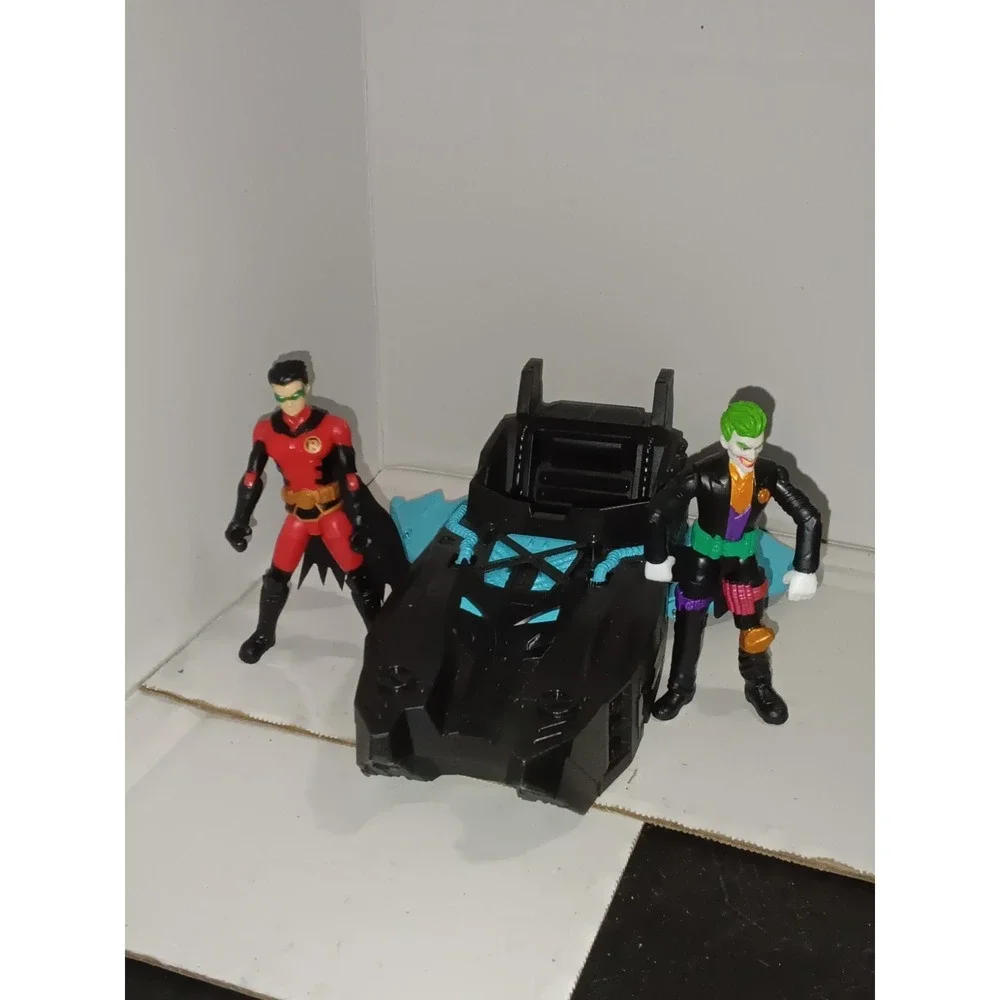 DC Batman THE JOKER  And Robin And Vehicles Master 3.75" Inch Warner Bros - Picture 2 of 8